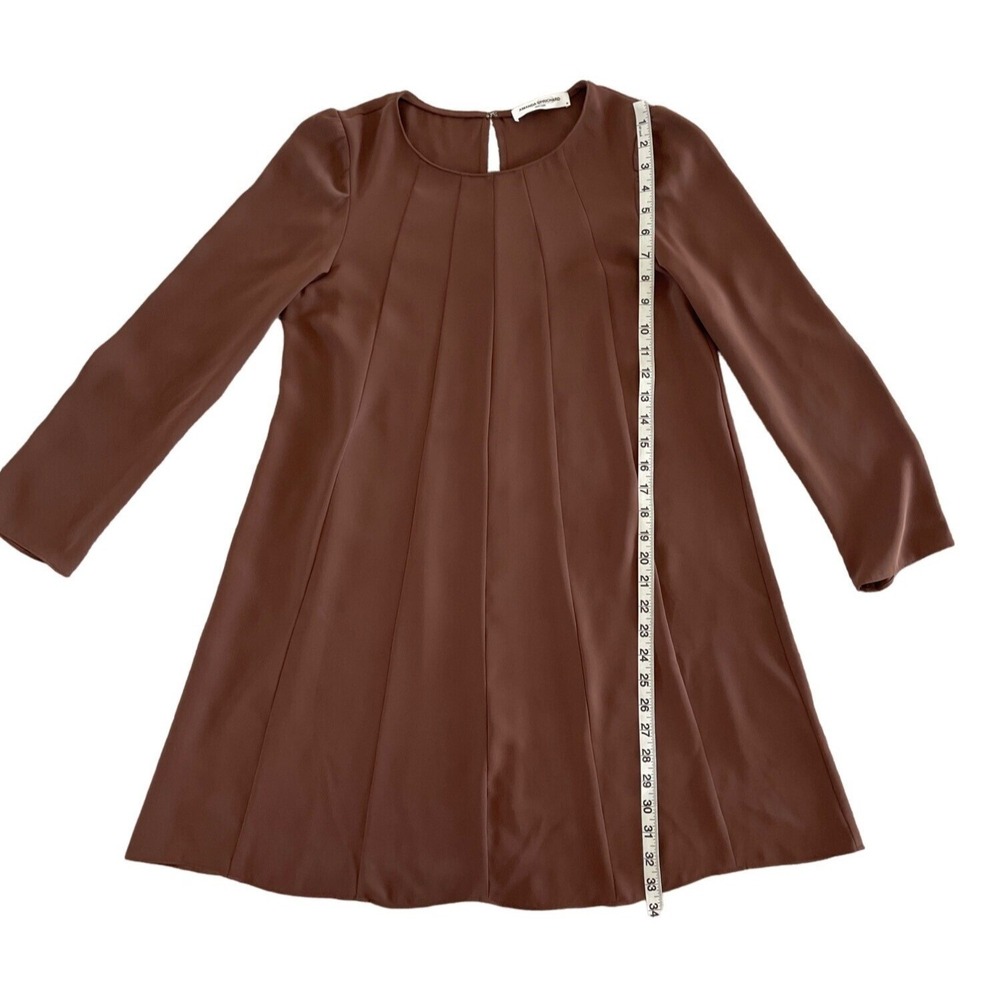 Amanda Uprichard New York‎ Brown Wendy Shift Mini Dress A-Line Size Medium Boho - Picture 6 of 10